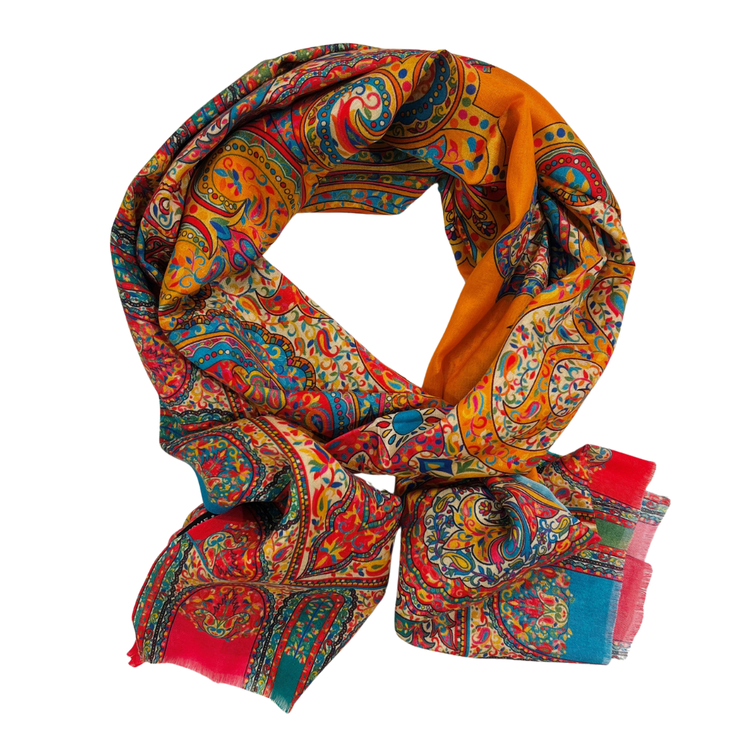 Scarf - Silk Paisley #8