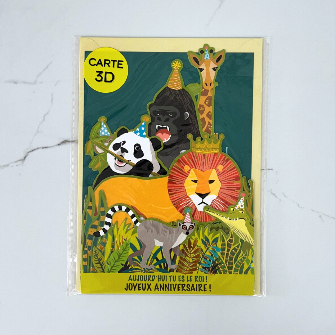 Wild Animals Fold-out Card