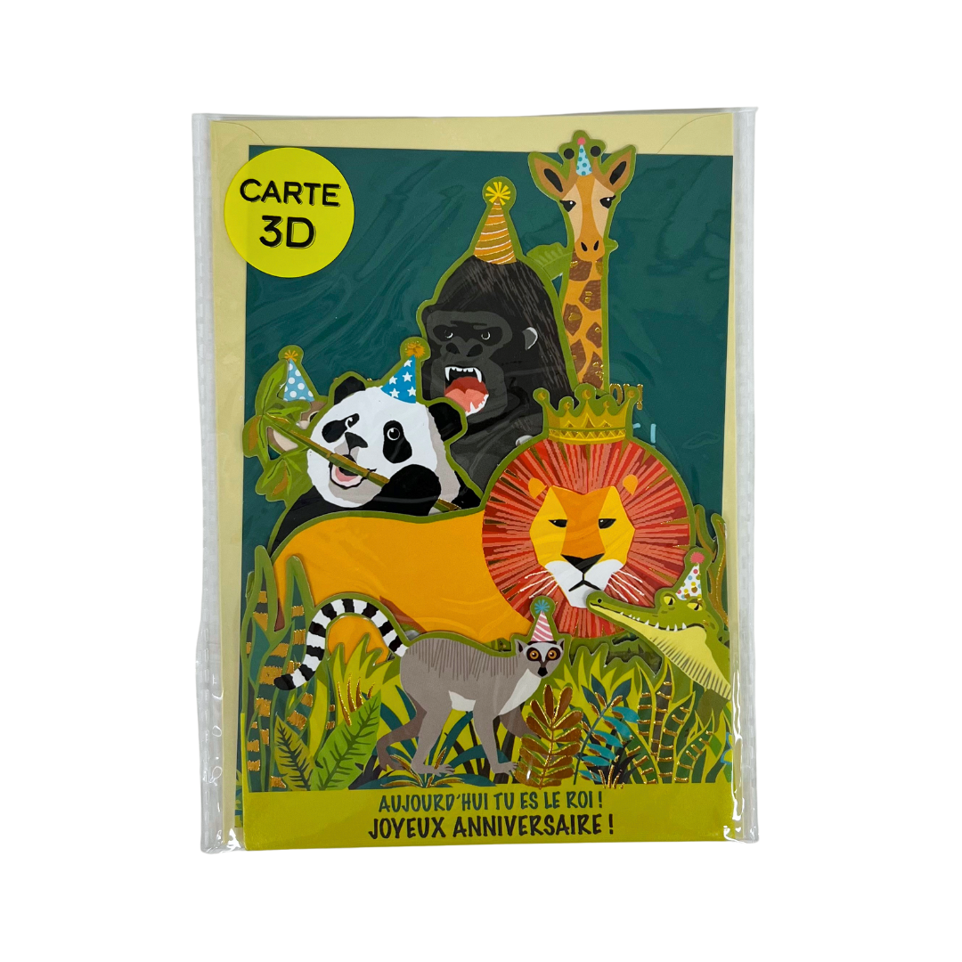 Card - Wild Animals Fold-out