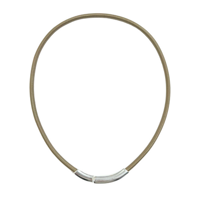 Cross Magnet Necklace - Beige
