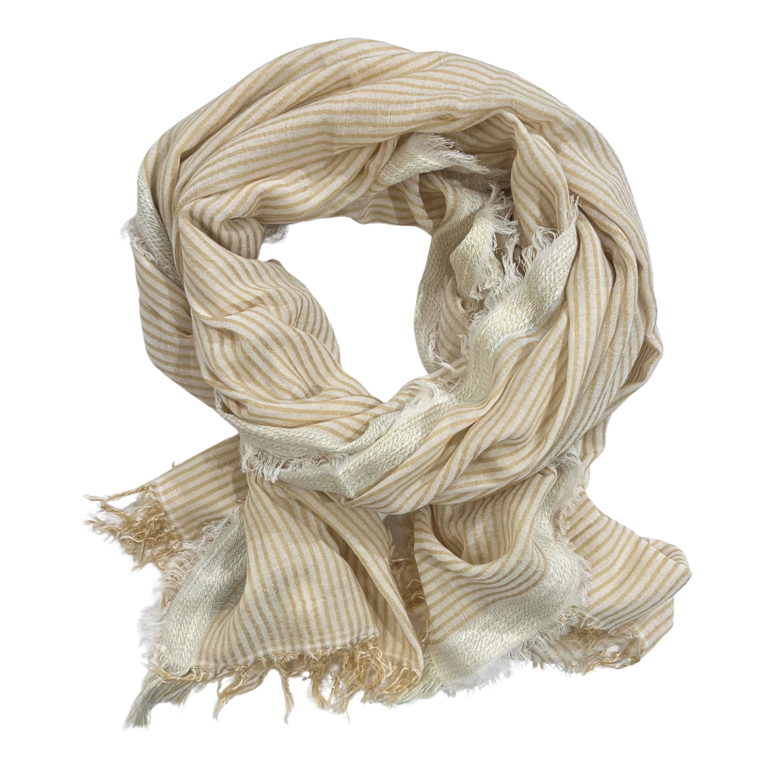 Sarong/Scarf - Cotton Modal Sand Stripe