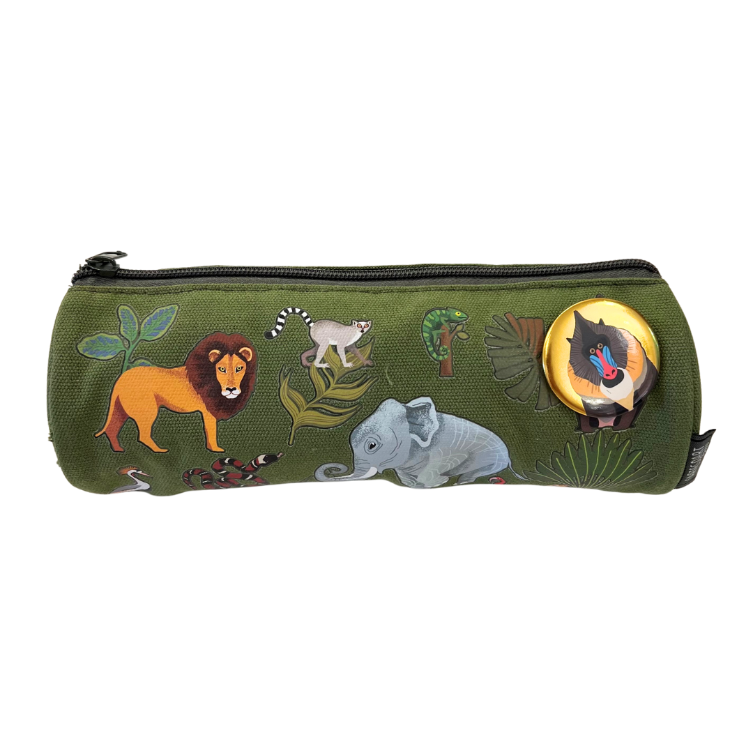Canvas Pencil Case - Savannah