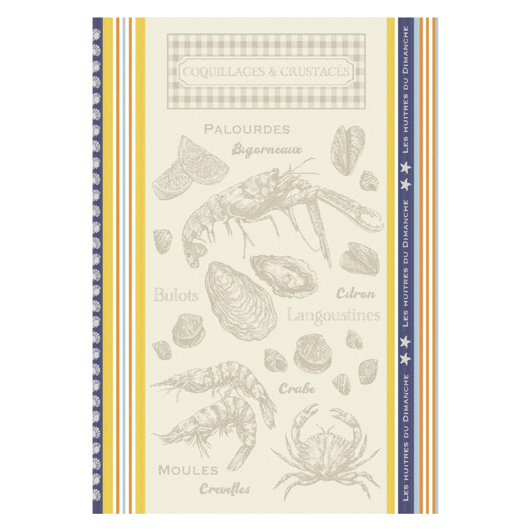 Cotton Jacquard Tea Towel - Coquillages & Crustaches