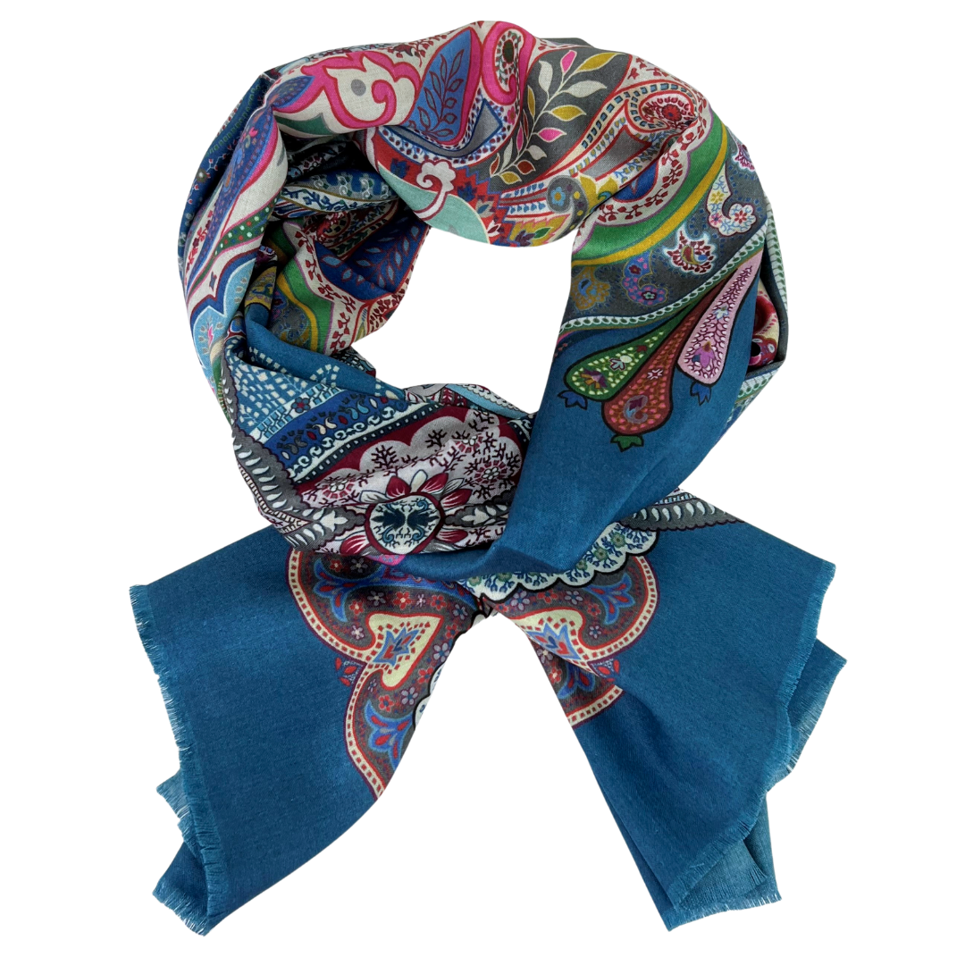 Scarf - Silk Paisley #10