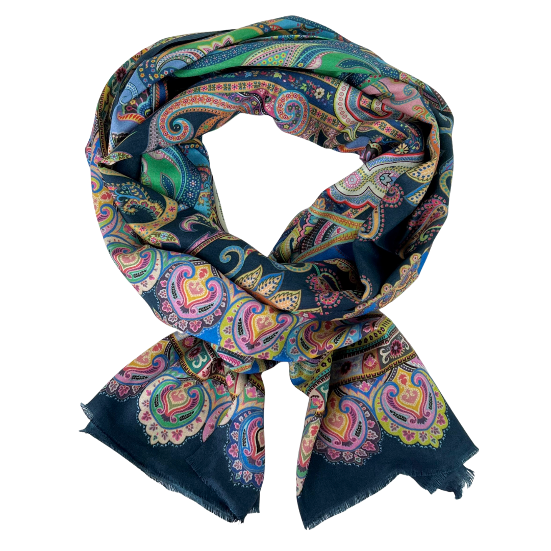 Scarf - Silk Paisley #12