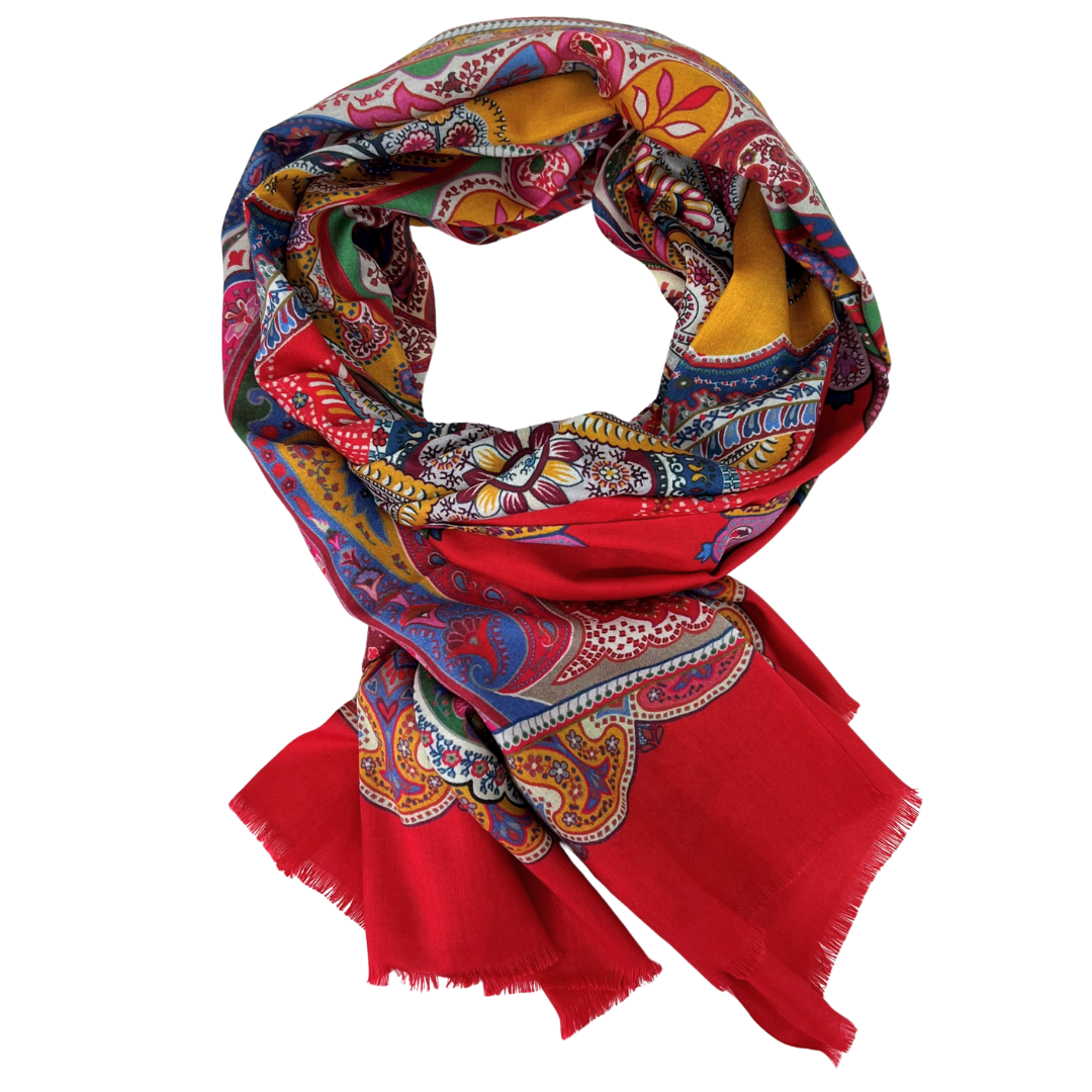 Scarf - Silk Paisley #9