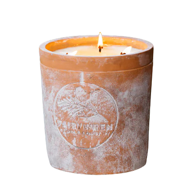 Terracotta Scented Candle - 3-wick Citronella (available in-store only)