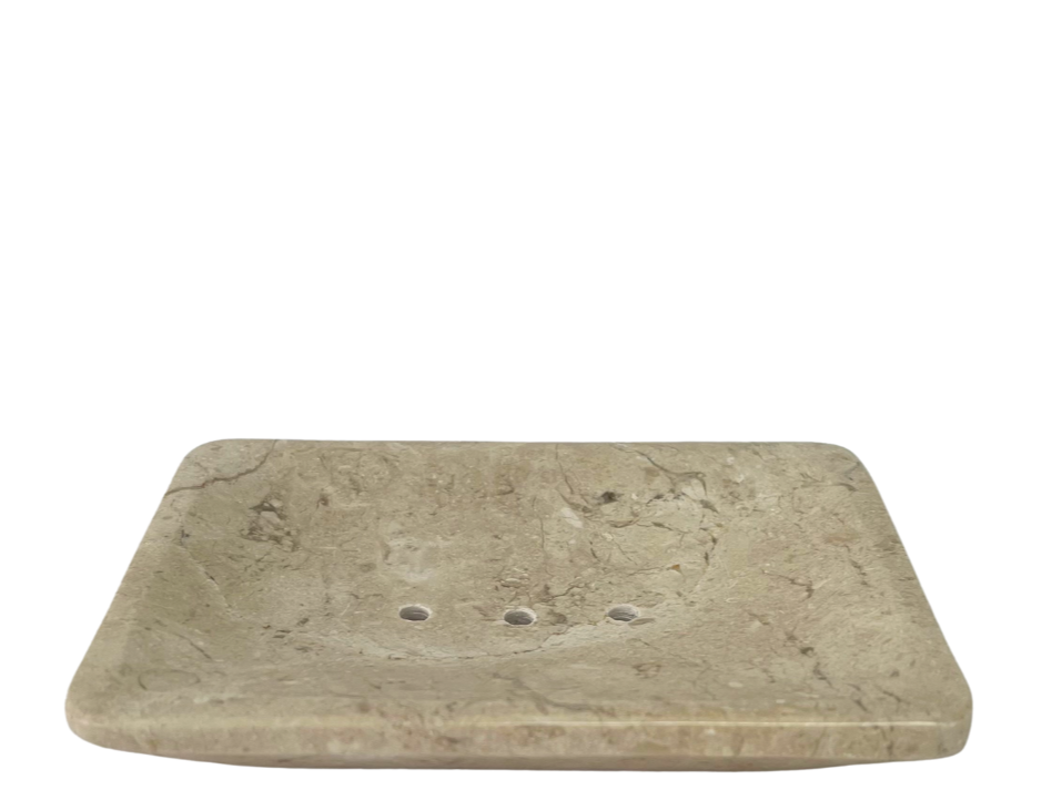 Stone Rectangle Soap Dish - Sand