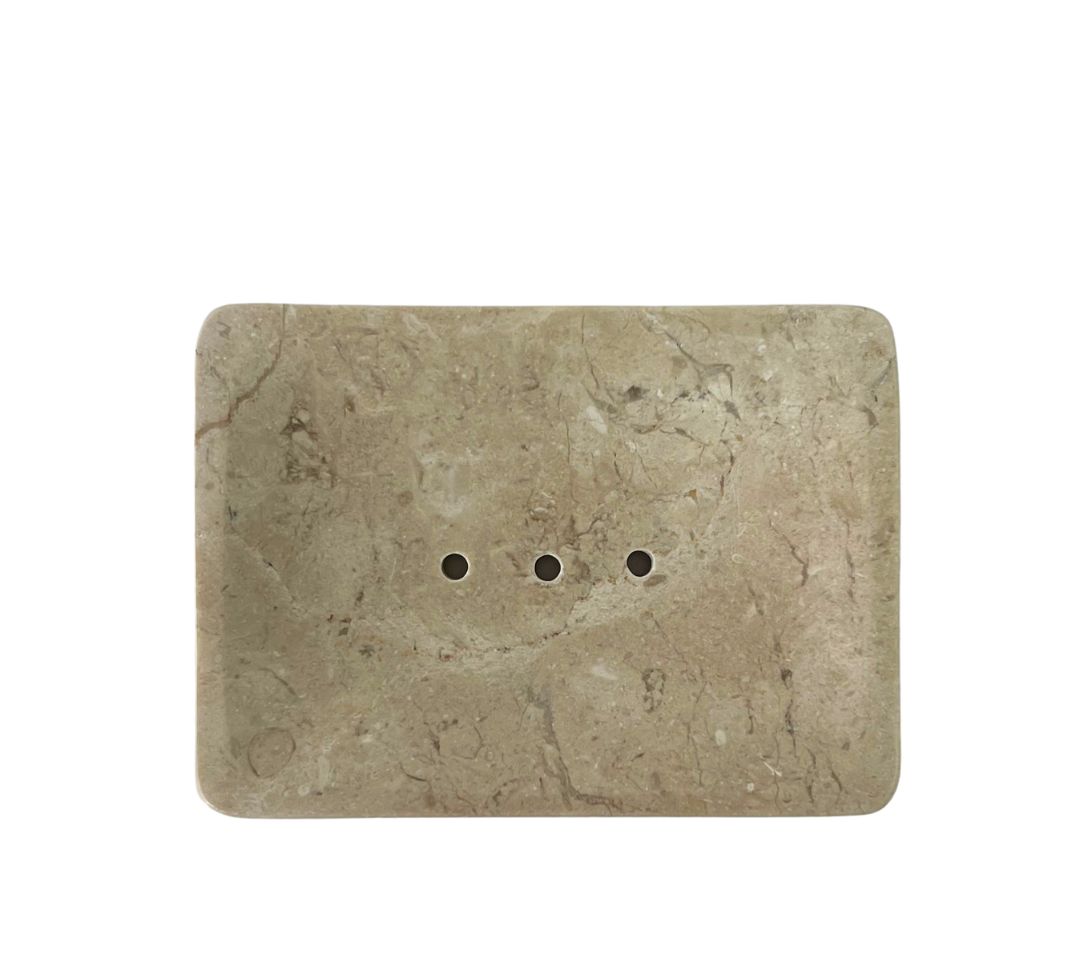 Stone Rectangle Soap Dish - Sand (Instore only)