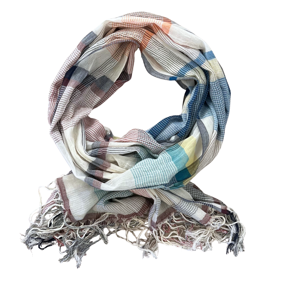 Sarong/Scarf - Cotton Multi Check #2