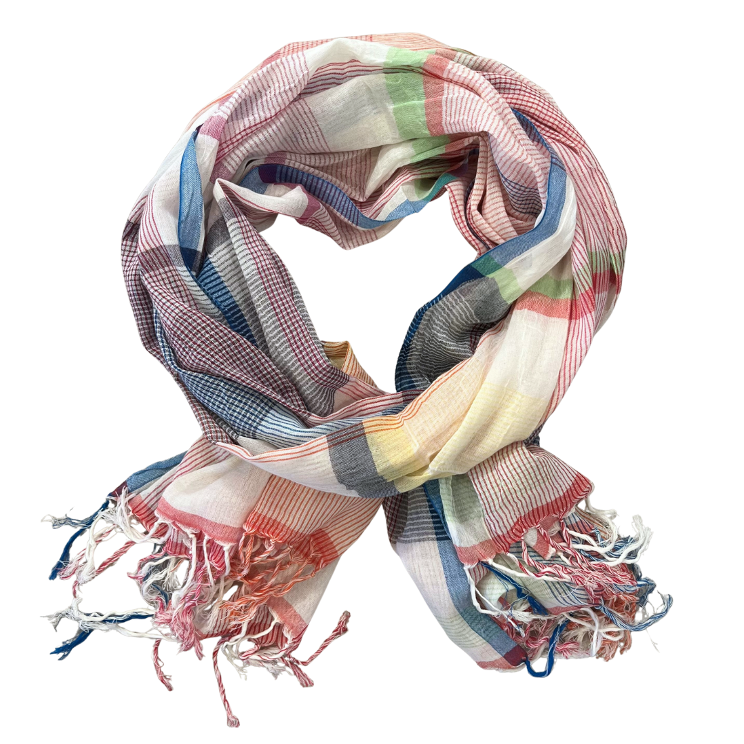 Sarong/Scarf - Cotton Multi Check #3