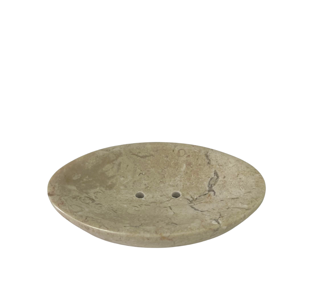 Stone Oval Soap Dish - Sand