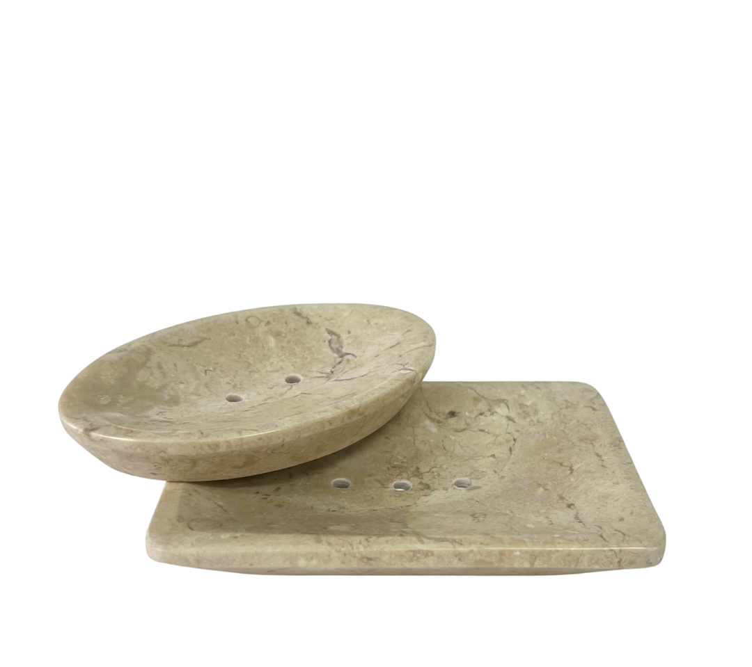 Stone Oval Soap Dish - Sand