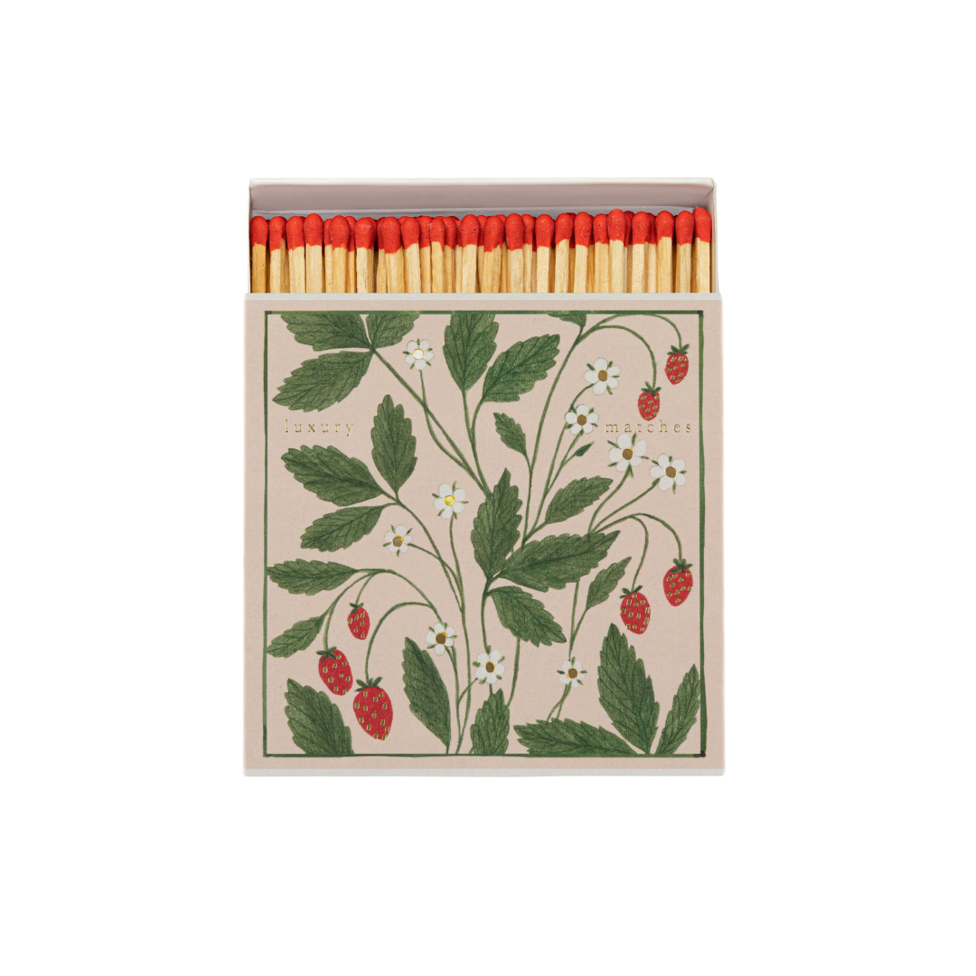 Square Matchboxes - Strawberry