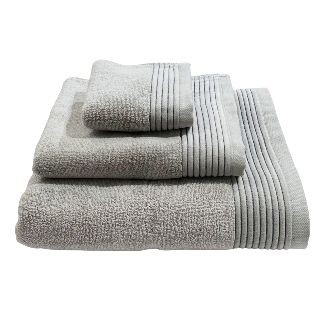 Hand Towel - Stripe Insert Grey