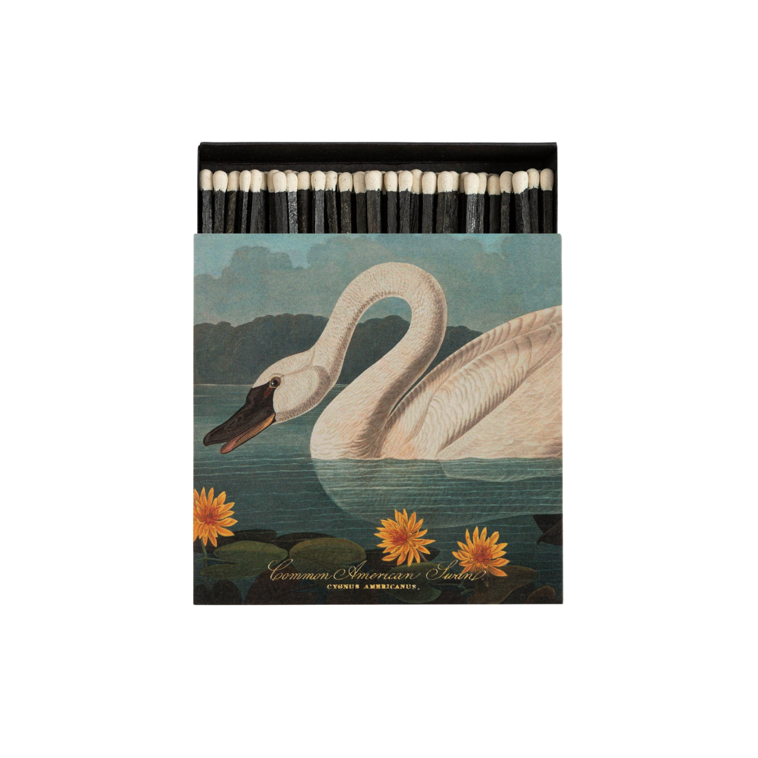 Square Matchboxes - Swan