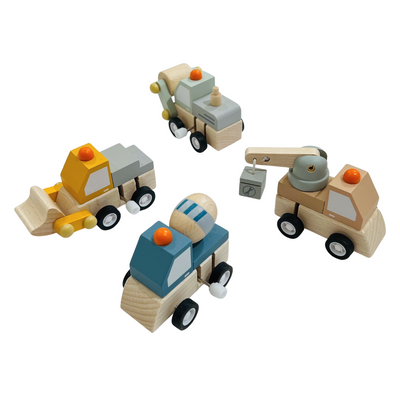 Wooden Wind-Up Trucks