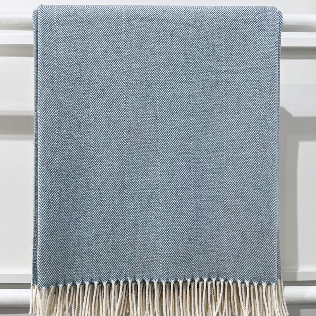 Lambswool Throw - Topaz