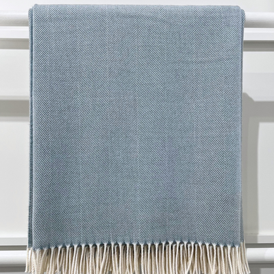 Lambswool Throw - Topaz