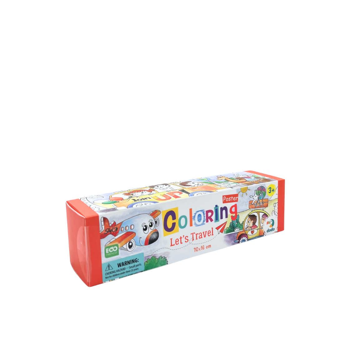 Colouring Poster - Let's Travel