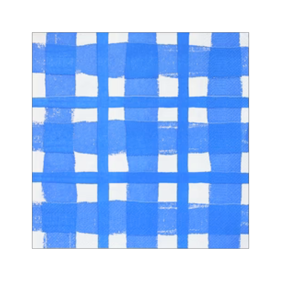 Lunch/Dinner Serviette - Blue Check