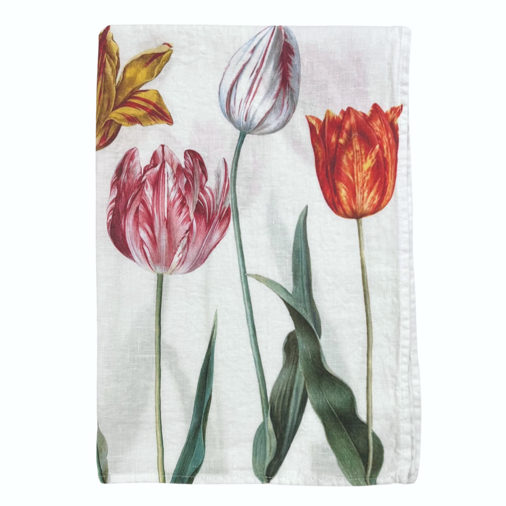 Linen Tea Towel - Tulip