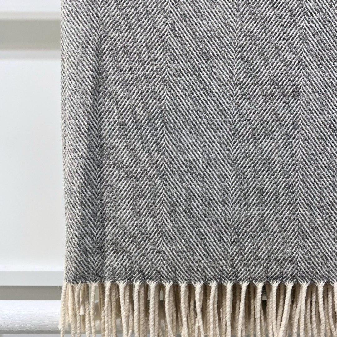 Lambswool Throw - Uniform Grey