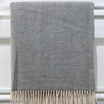 Lambswool Throw - Uniform Grey