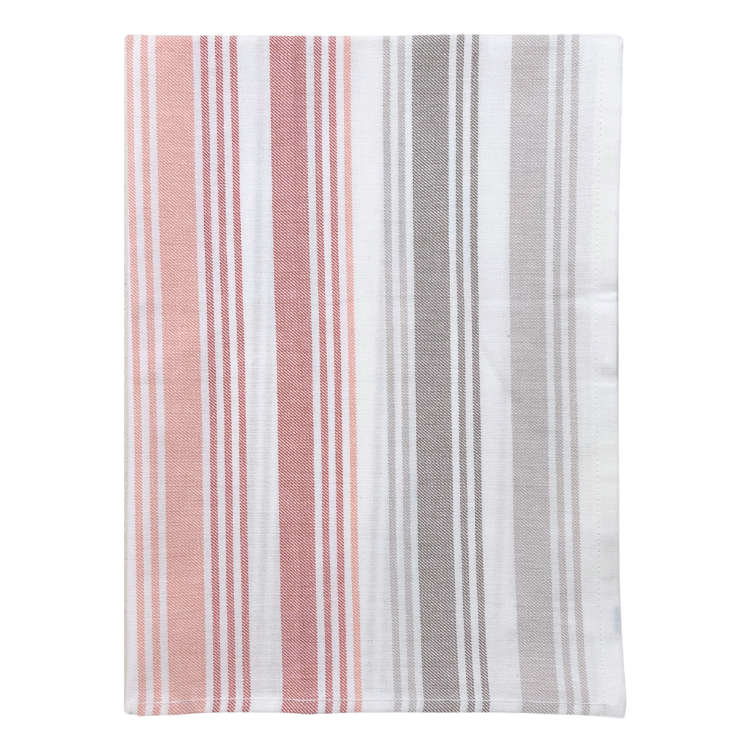 Tea Towel - Red Multi Stripe Woven