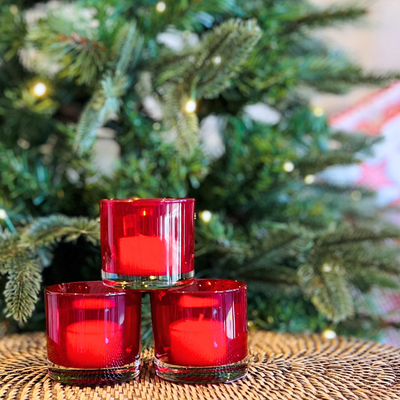 Red Glass Votive