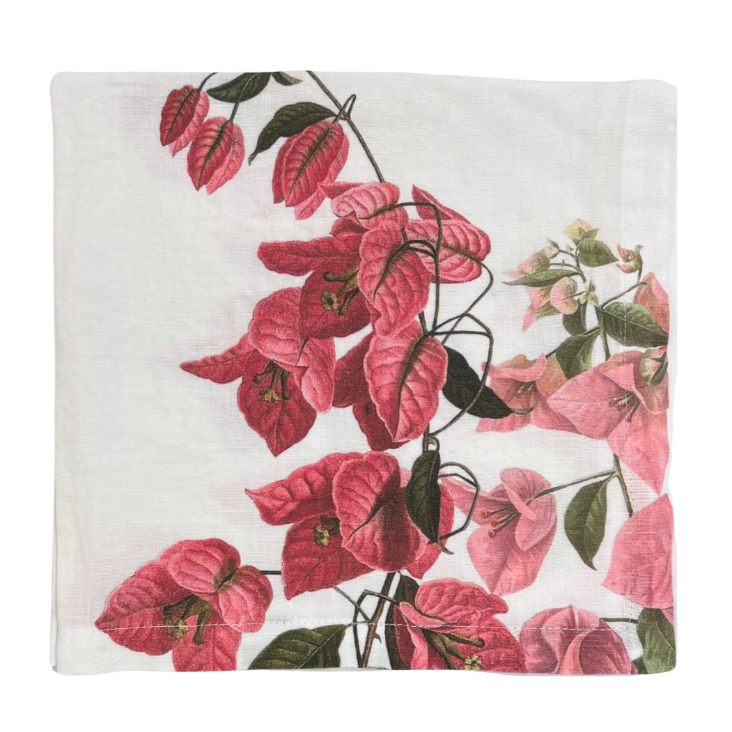 Linen Napkin Climbing Flowers #3