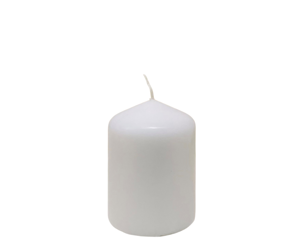 Candle White 8cm x 6cm