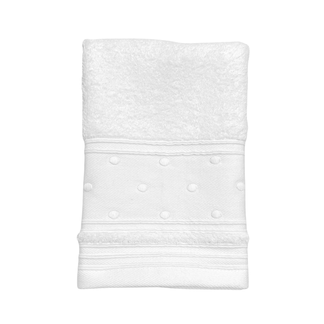 Hand Towel - White Dot