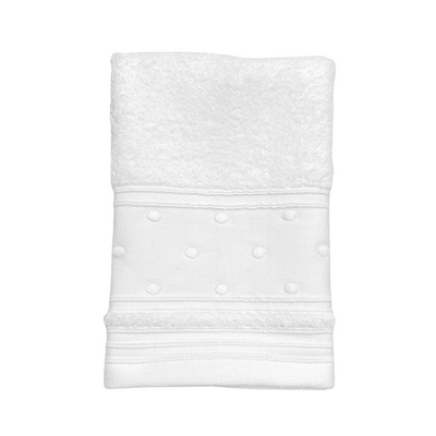 Hand Towel - White Dot