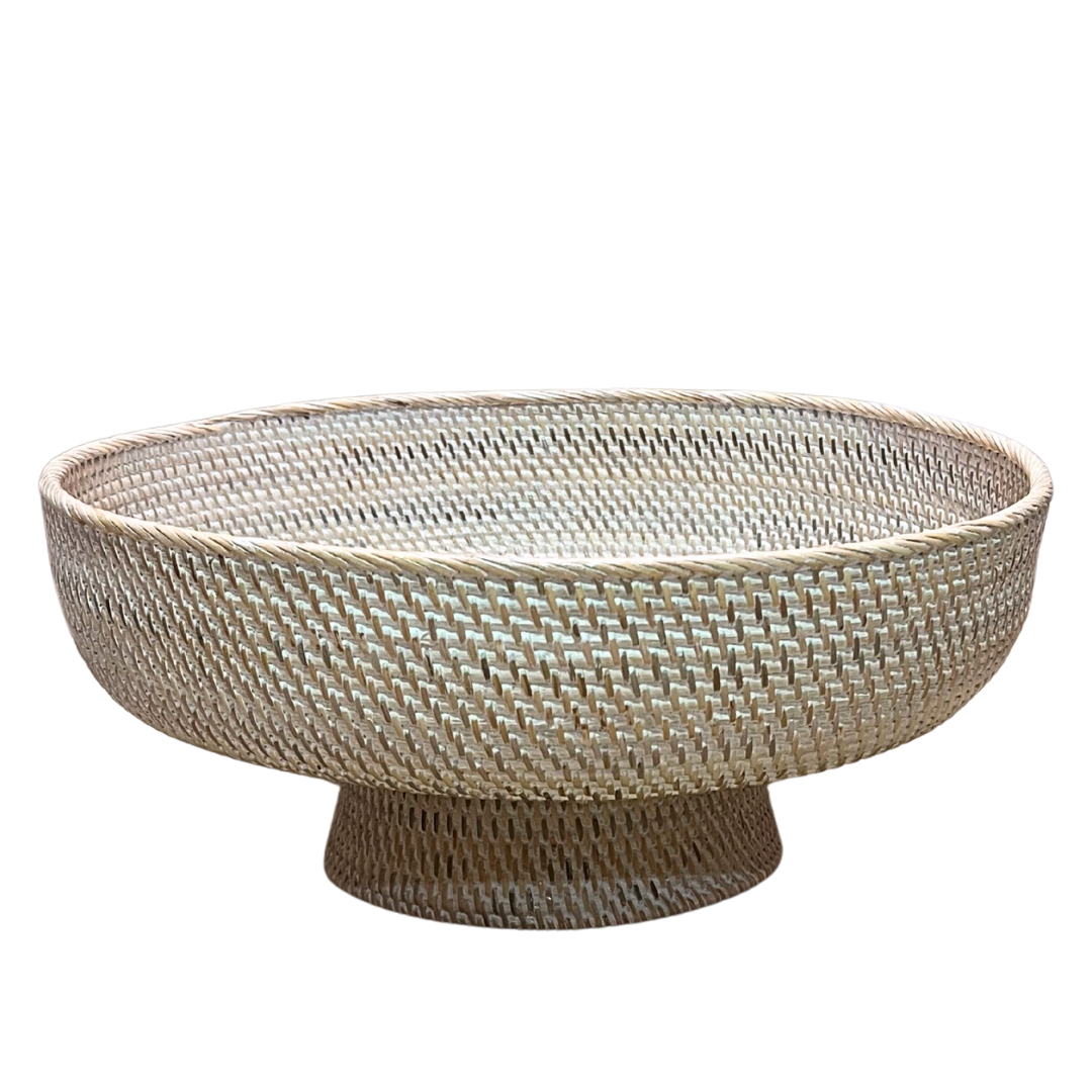 White Extra Large Footed Bowl (available in-store only)