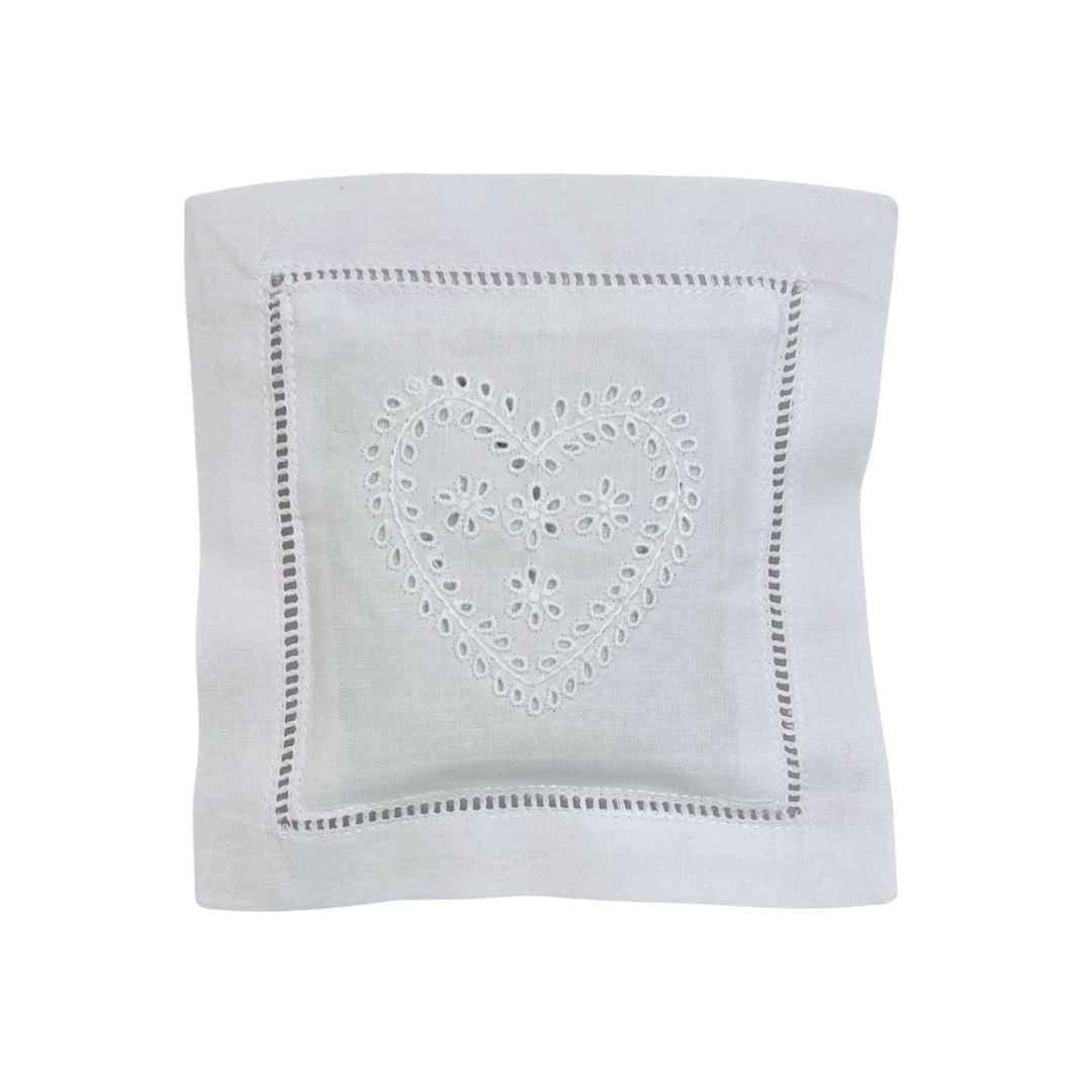 Lavender Sachet  - White Heart