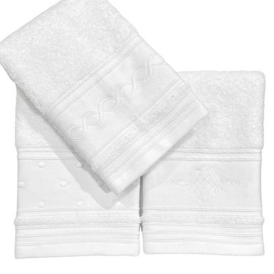 Hand Towel - White Dot