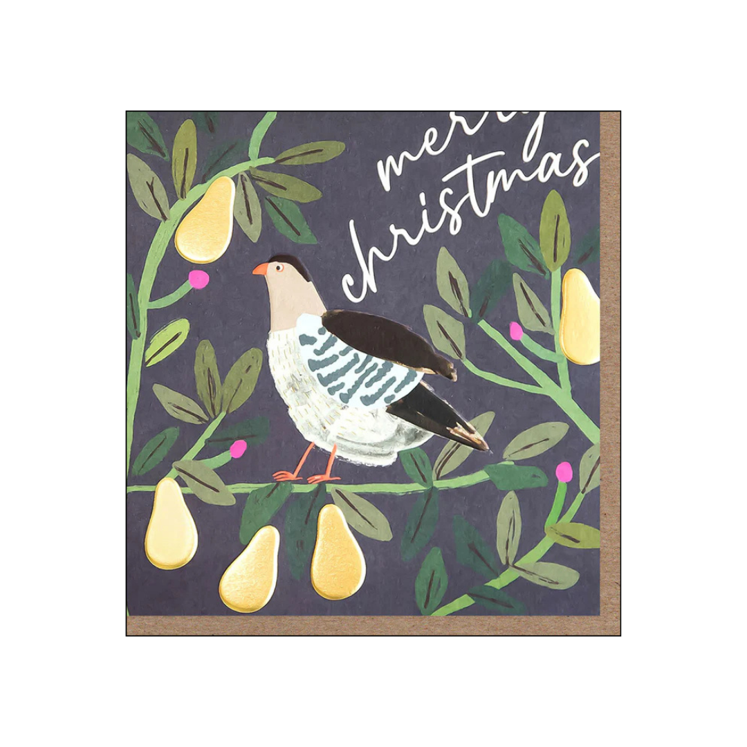 Christmas Card - Partridge in Foliage