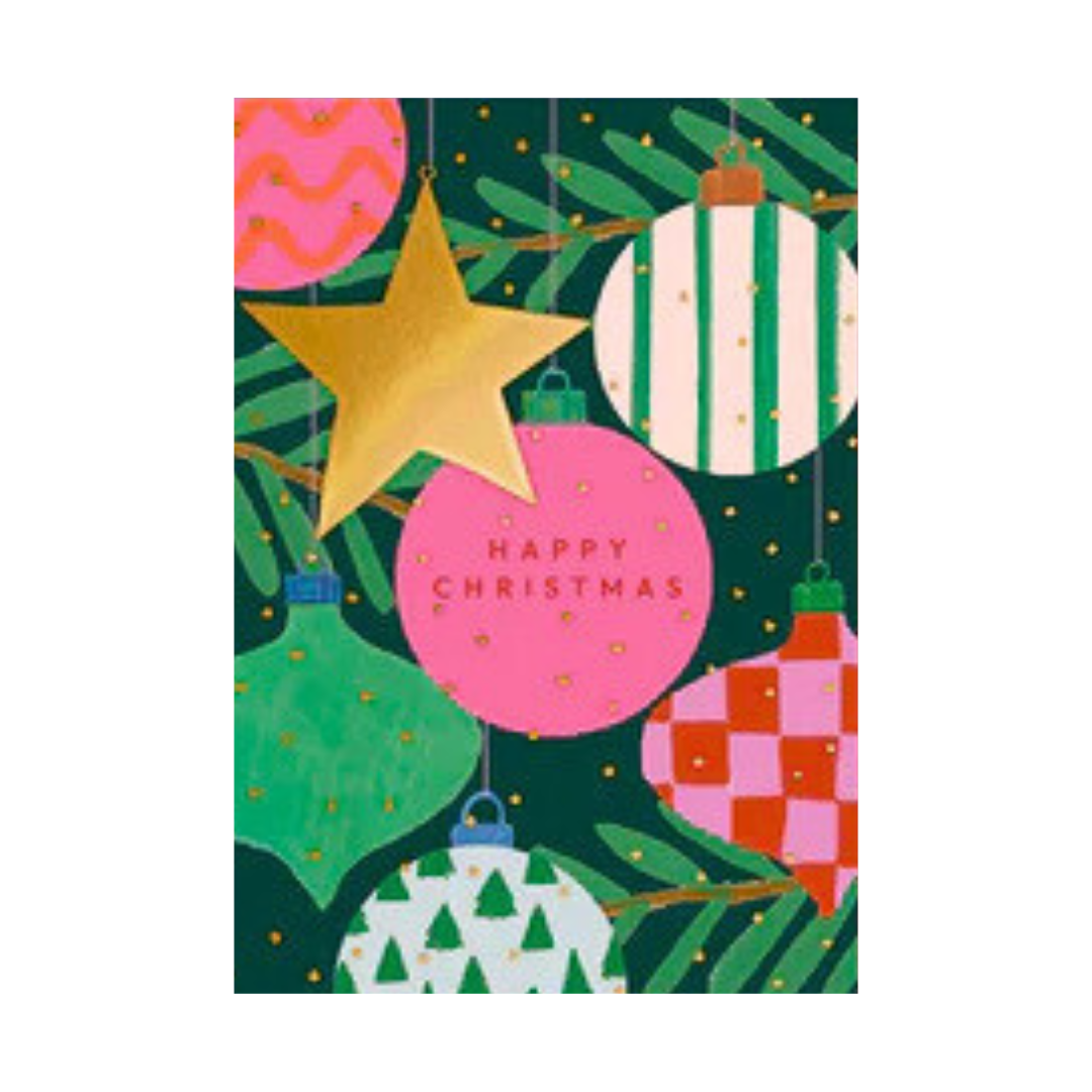 Christmas Card - Christmas Baubles