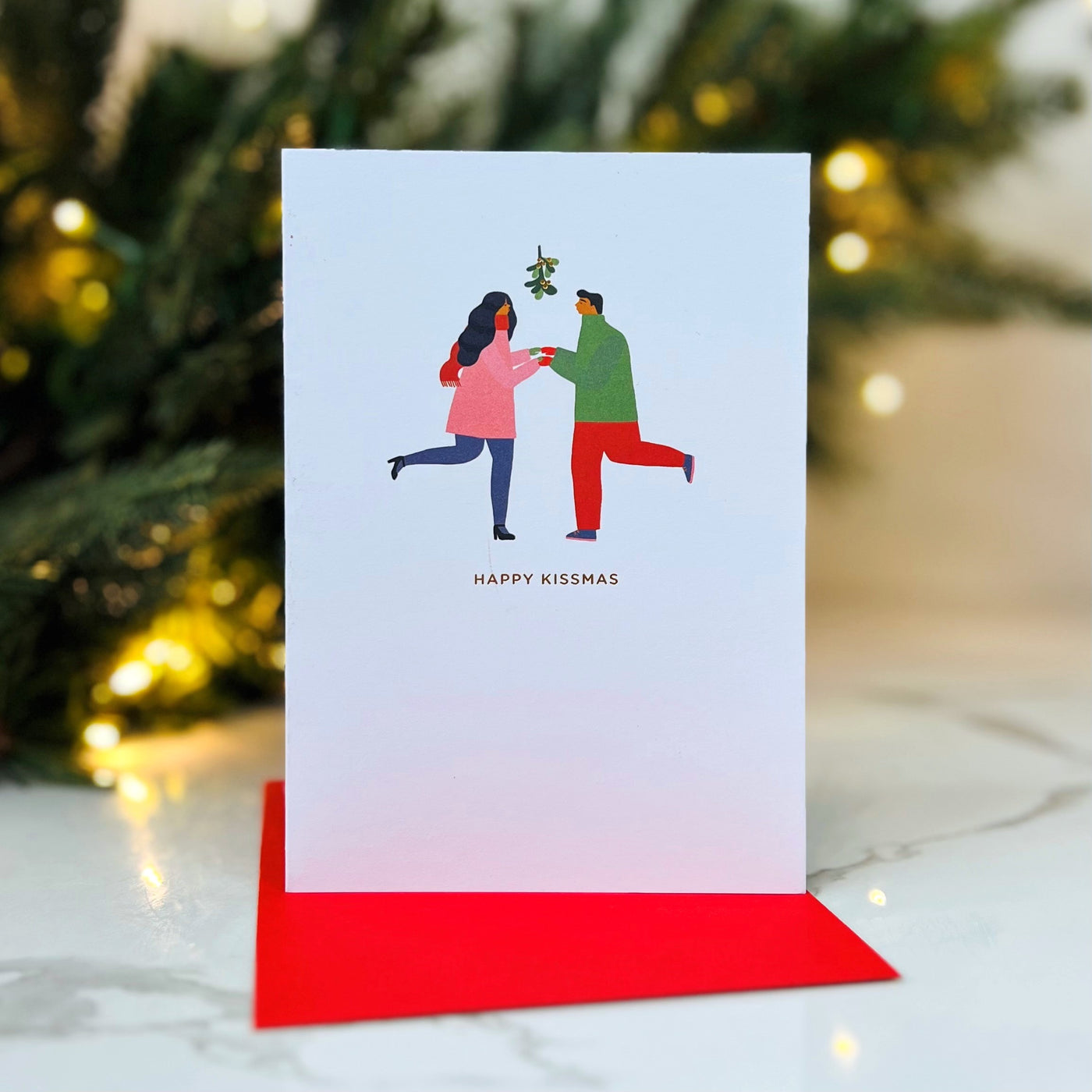 Christmas Card - Happy Kissmiss