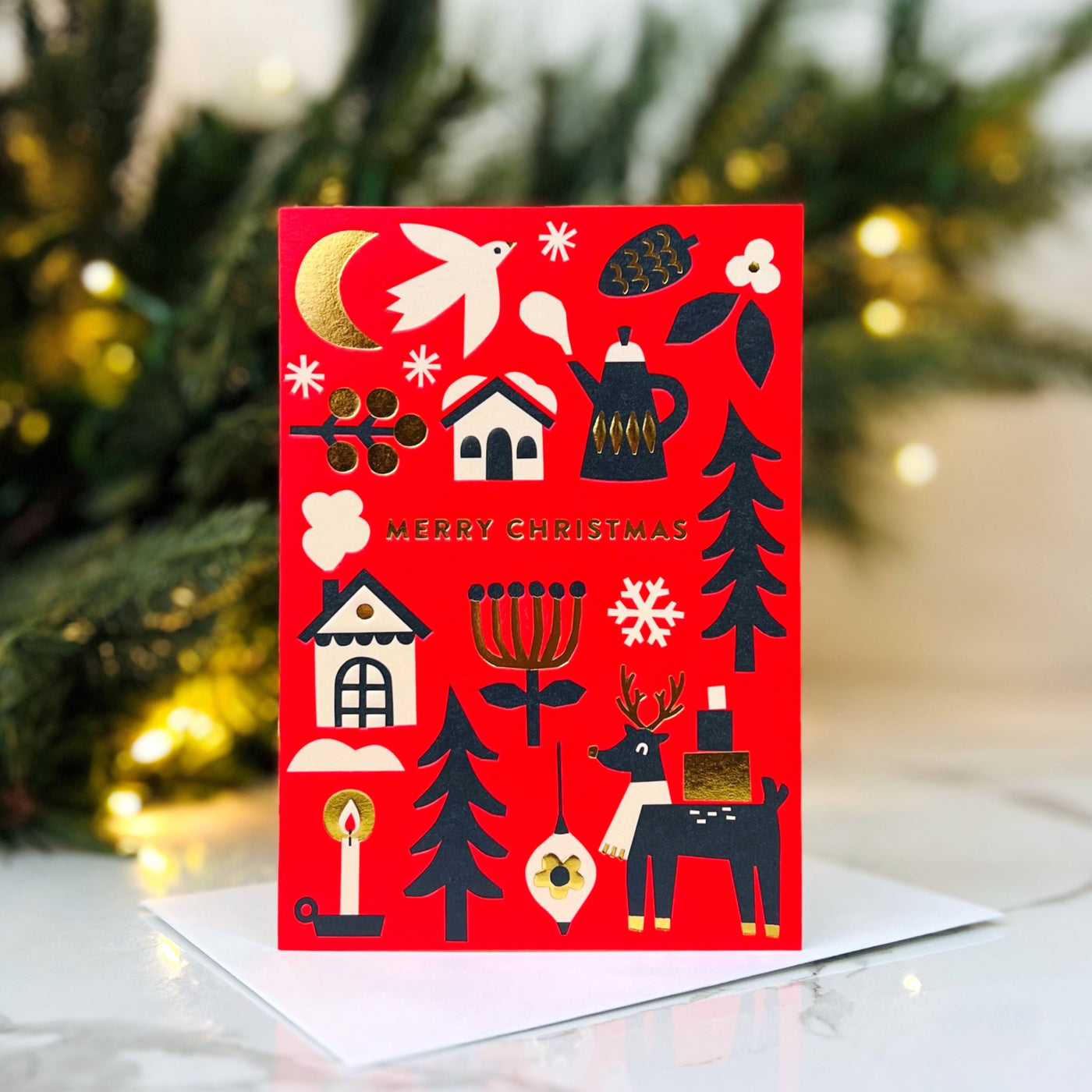 Christmas Card - Merry Christmas (Red)