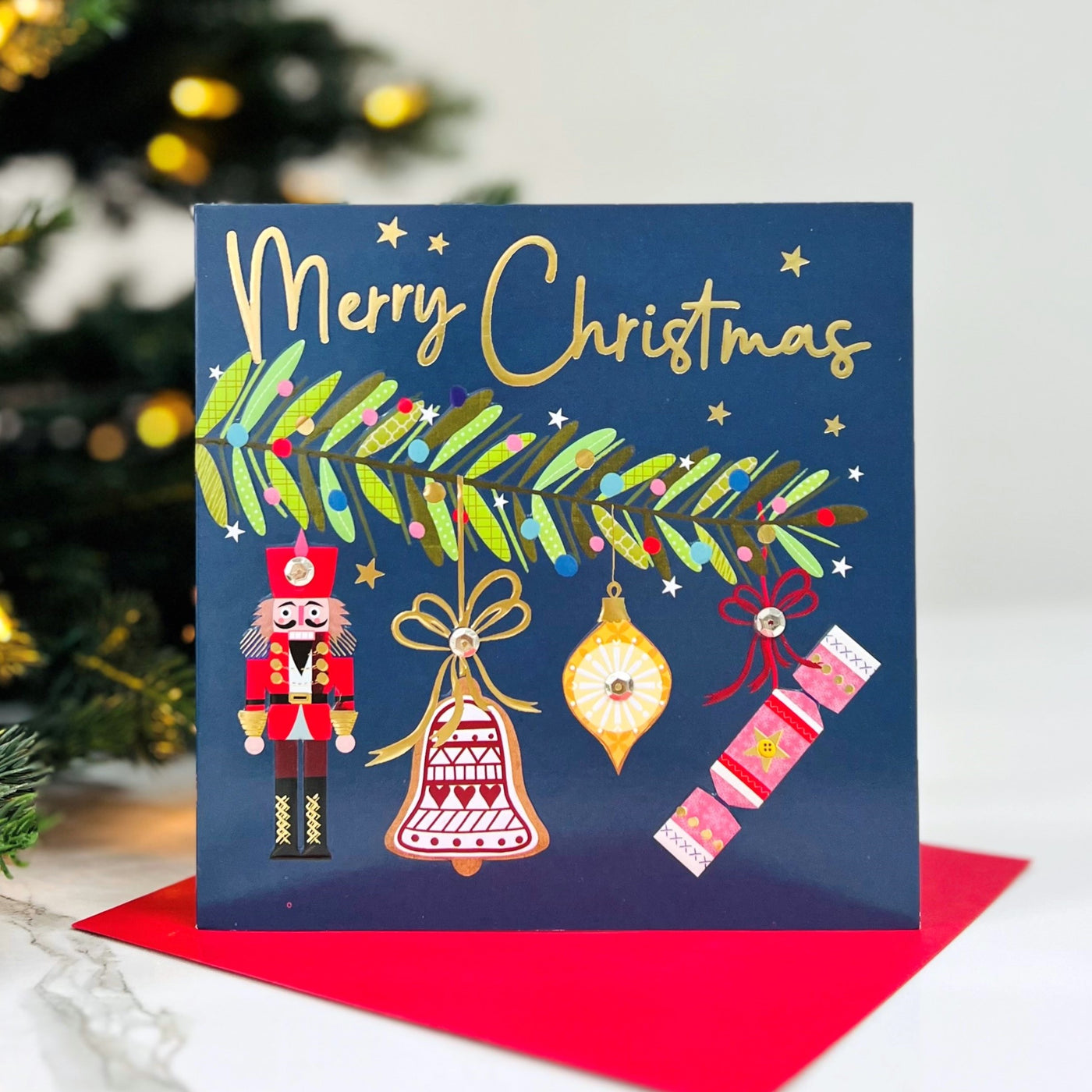 Christmas Card - Hanging Sparkle Decoration
