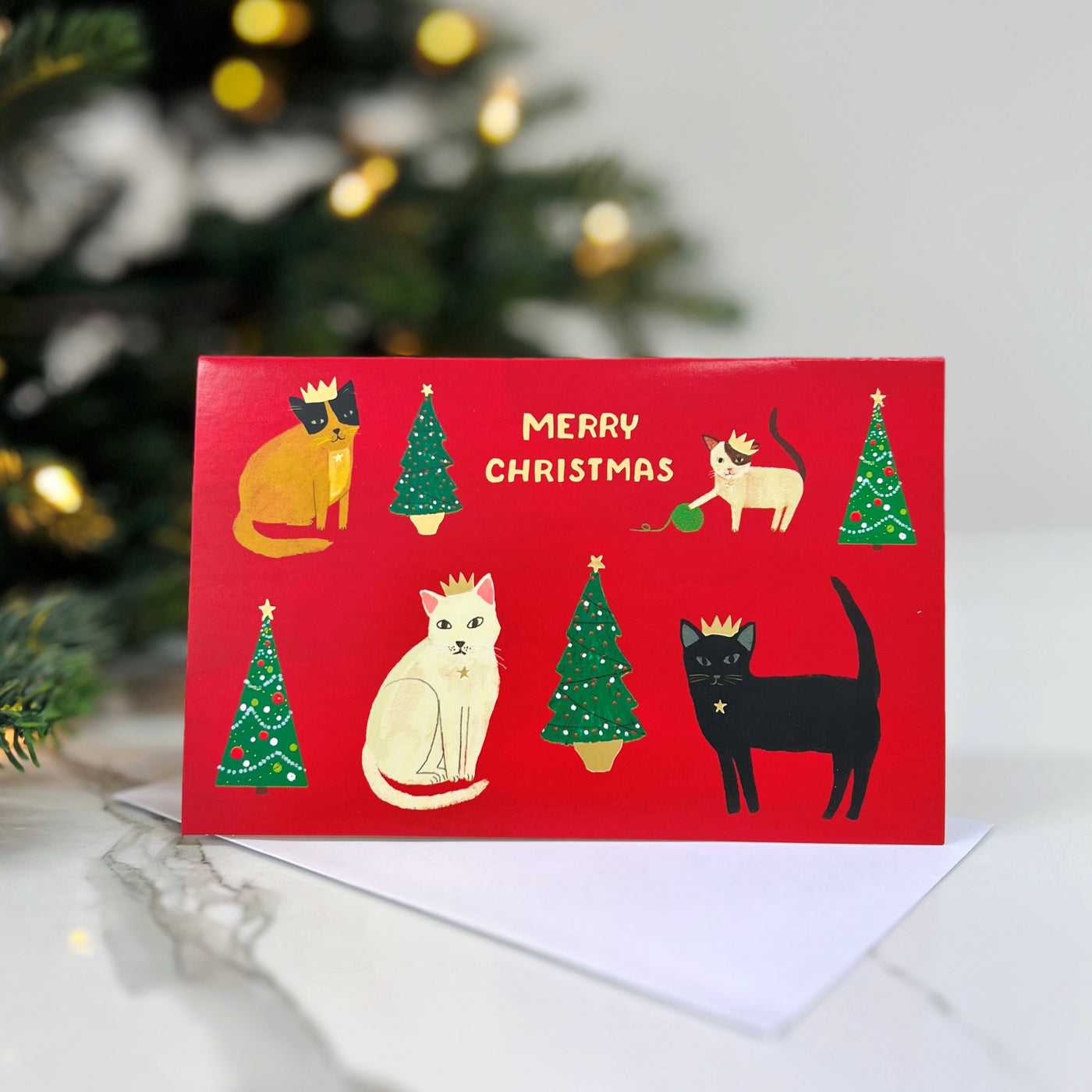 Christmas Card - Christmas Cats With Hats