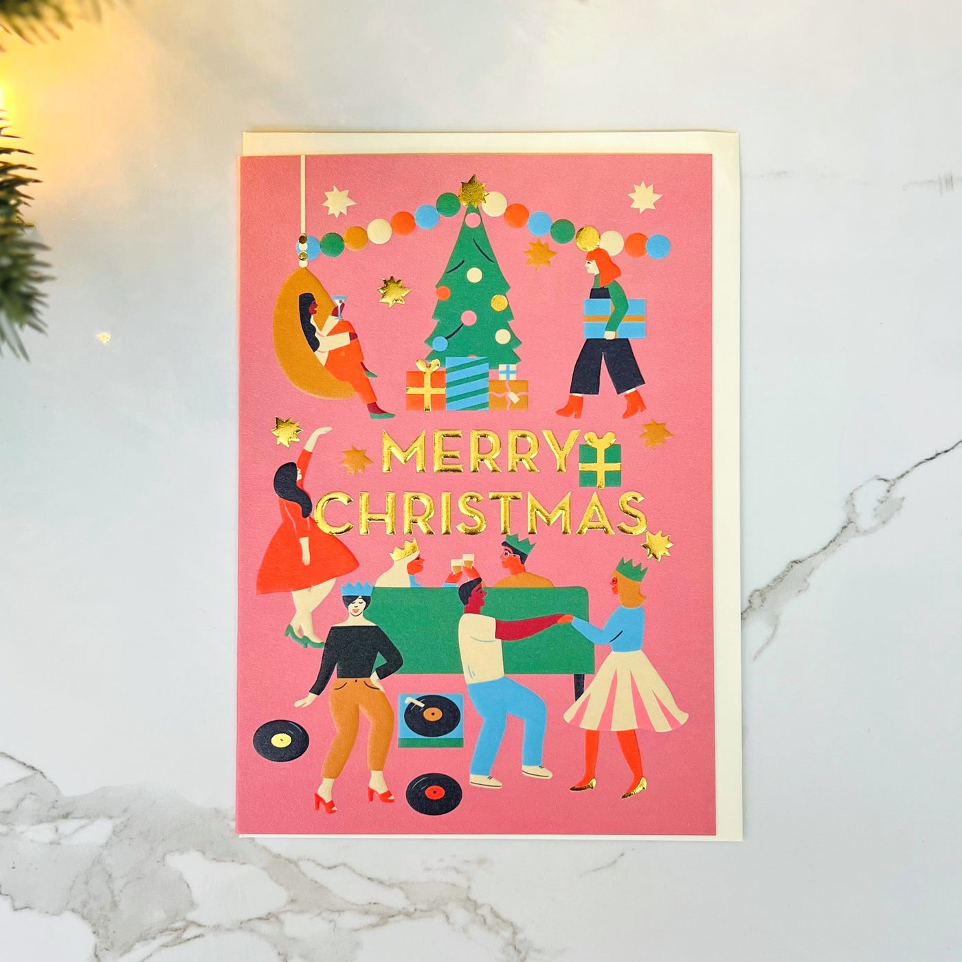 Christmas Card - Merry Christmas with Friends