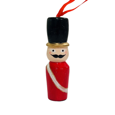 Wooden Decoration - Red Soldier