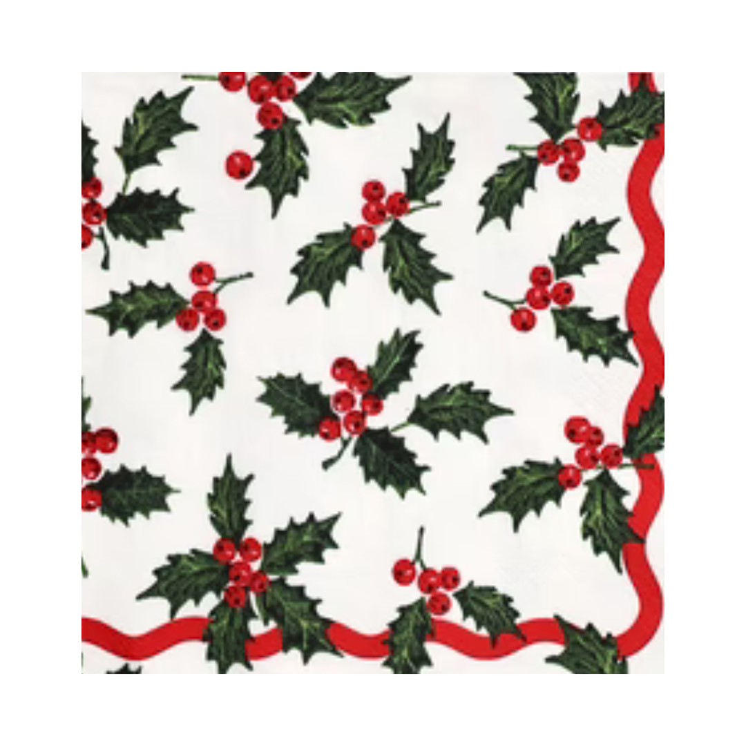 Lunch/Dinner Serviette - Holly