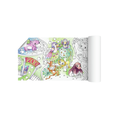 Colouring Poster - At The Zoo