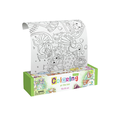 Colouring Poster - At The Zoo