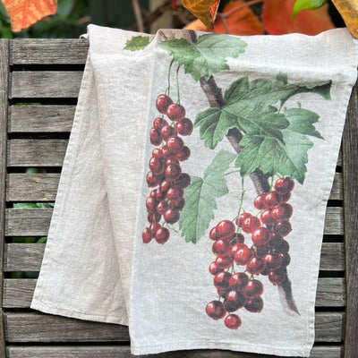 Linen Tea Towel Currant