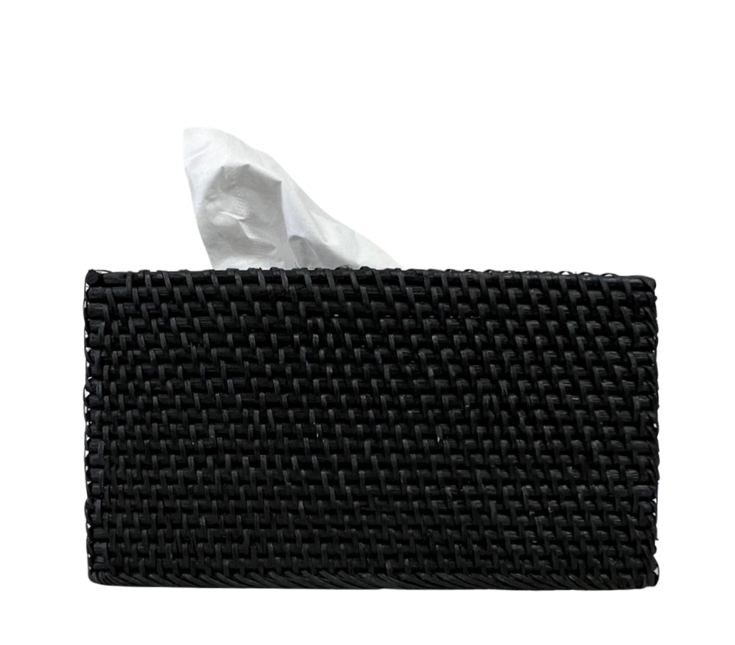 Black Rectangular Tissue Box